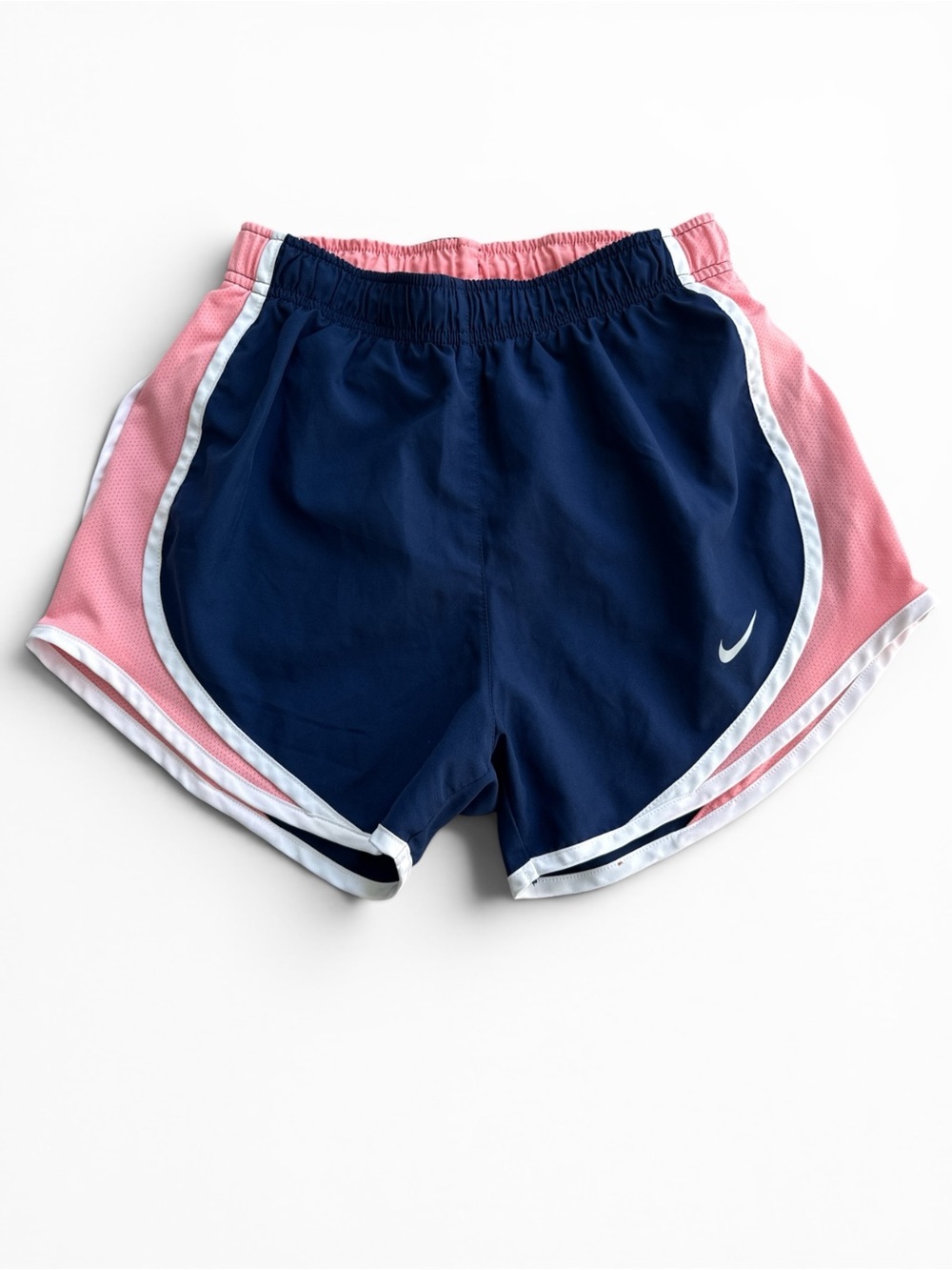 Nike Women’s Tempo Dri-FIT Running Shorts – Navy Blue & Pink | Size XS